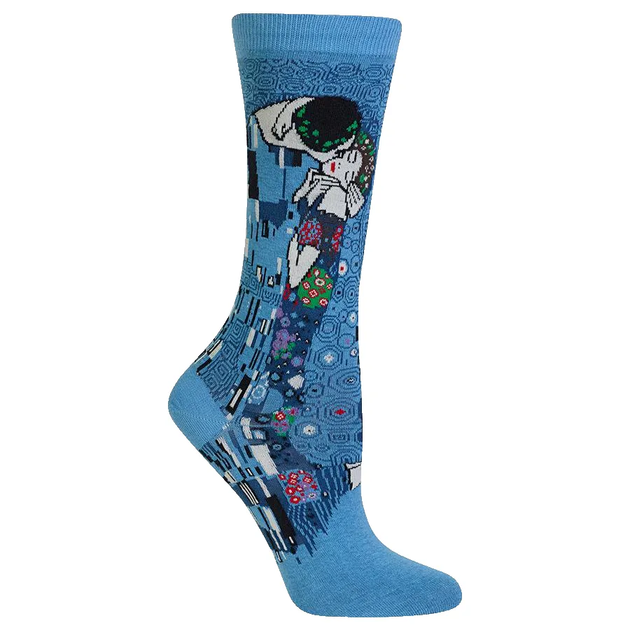 Klimt "The Kiss" Cotton Dress Crew Socks by Hot Sox sold by Great Sox product image thumbnail 2