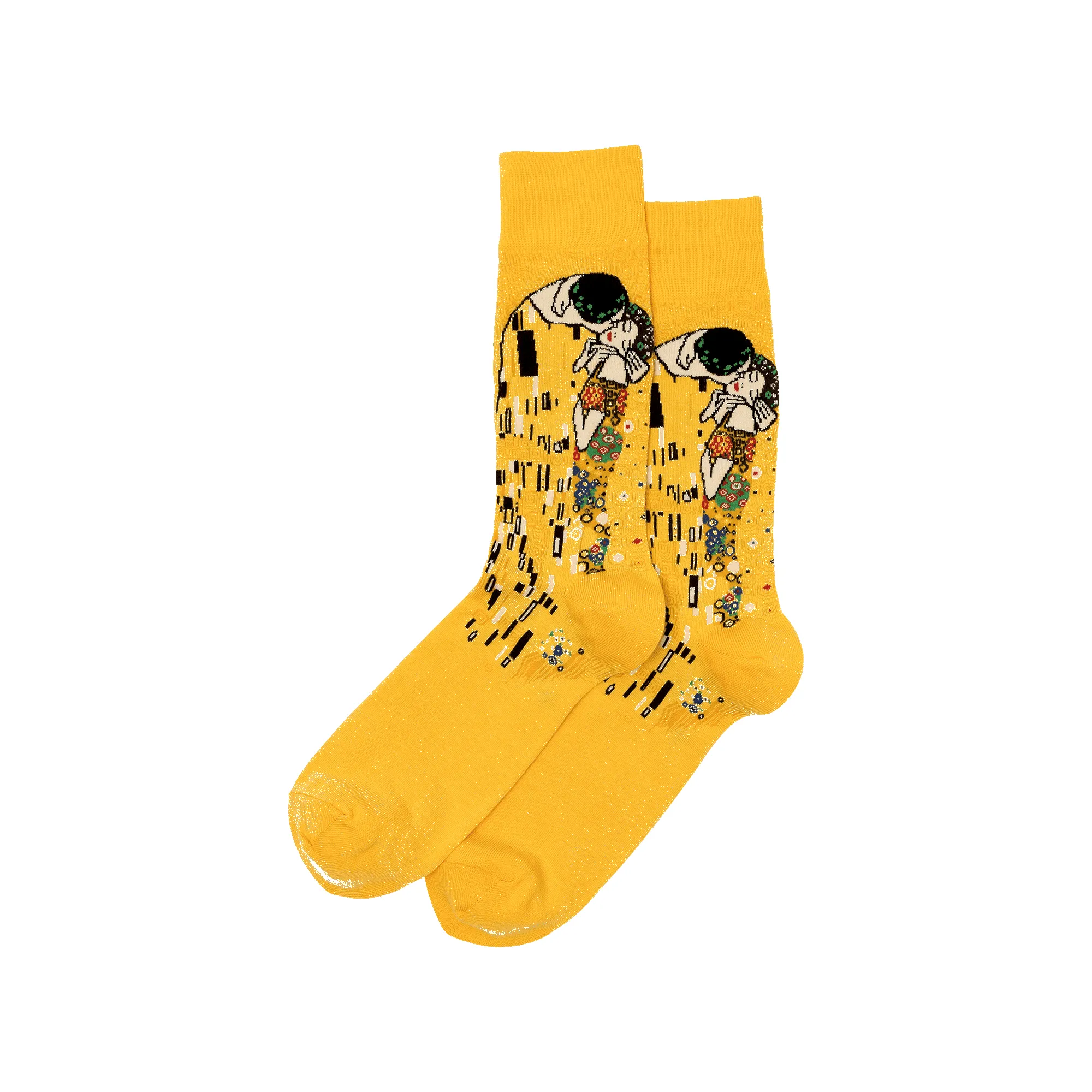 Klimt "The Kiss" Cotton Dress Crew Socks by Hot Sox sold by Great Sox