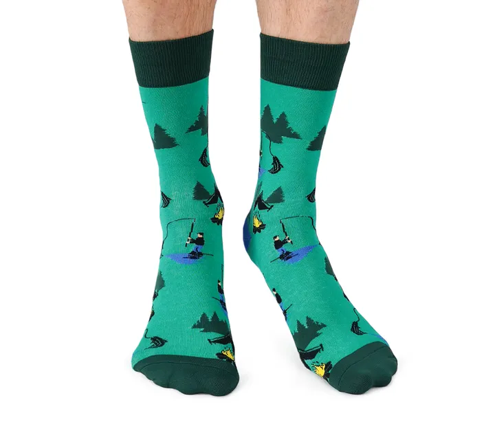 "The Woodsman" Cotton Crew Camping Socks by Uptown Sox - Large sold by Great Sox product image thumbnail 3