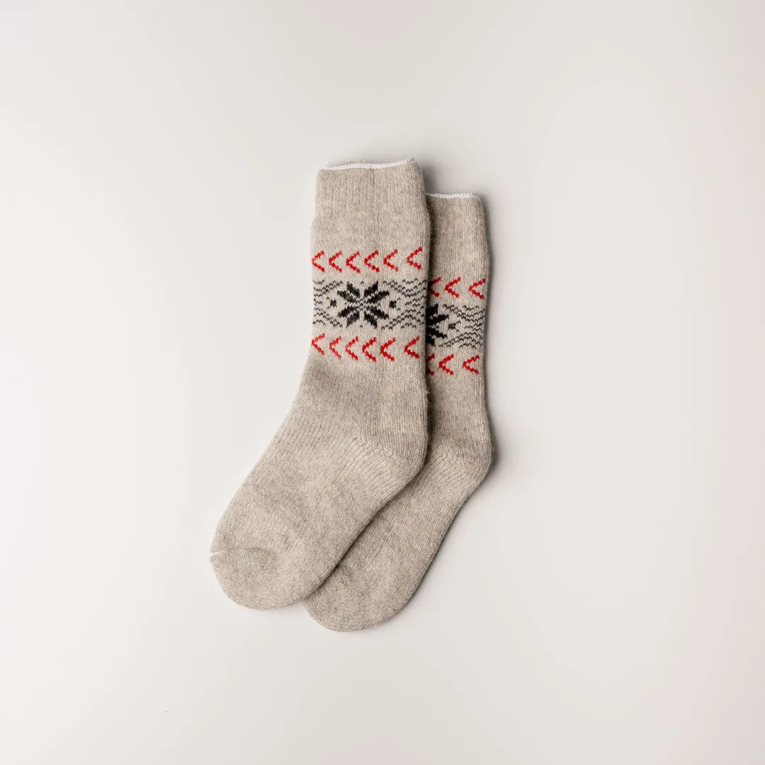 J.B. Field's Women's 40 Below "Snowflake Pattern" Wool Thermal Winter Sock sold by Great Sox product image thumbnail 3