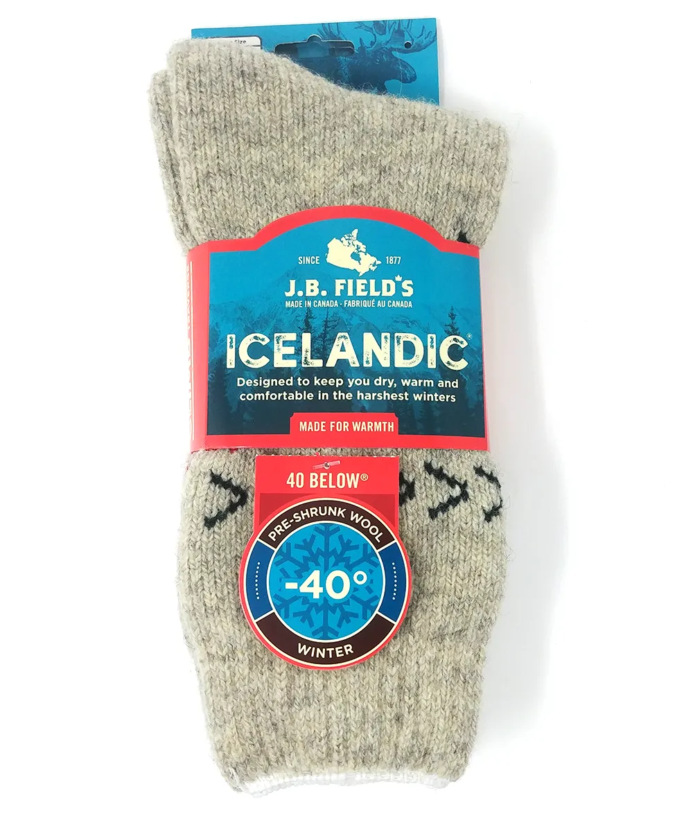 J.B. Field's Men's Icelandic "40 Below True North" Wool Thermal Winter Sock sold by Great Sox product image thumbnail 4