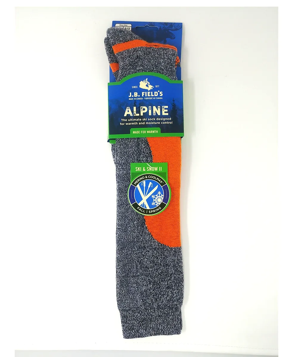 J.B. Field's Alpine "Ski & Snow II" Knee High Merino/Coolmax Ski Sock sold by Great Sox product image thumbnail 4