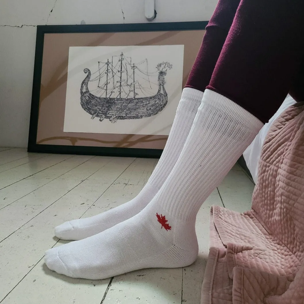 J.B. Field's Athletic "Canadian Maple Leaf" Bamboo Crew sold by Great Sox product image thumbnail 4