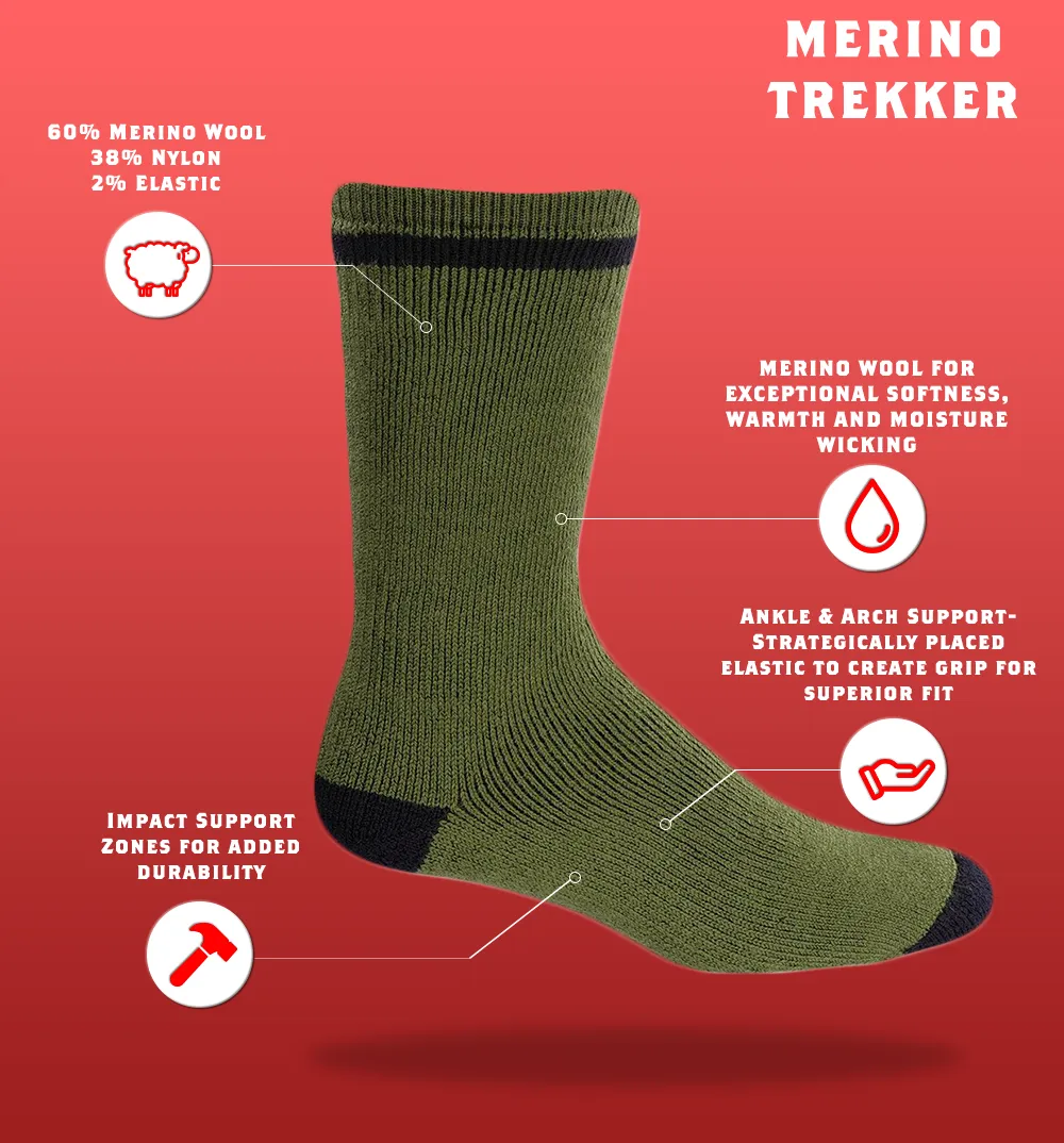J.B. Field's Bootgear "Merino Trekker" Thermal Boot Sock sold by Great Sox product image thumbnail 2