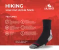 J.B. Field's "Hiker GX" Colourful 74% Merino Wool Low-cut Ankle Socks sold by Great Sox