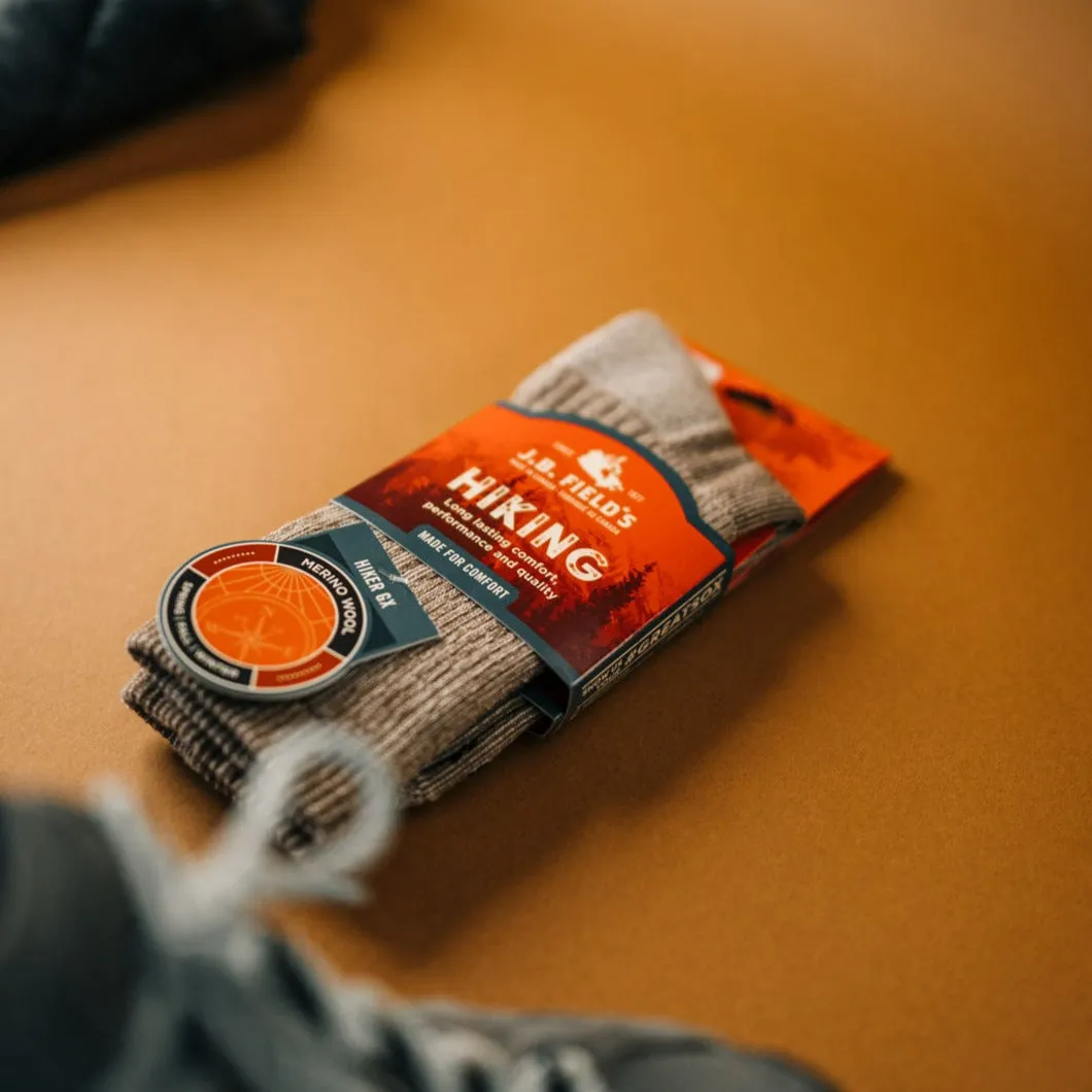 J.B. Field's "Hiker GX" 74% Merino Wool Hiking Crew Sock sold by Great Sox product image thumbnail 5
