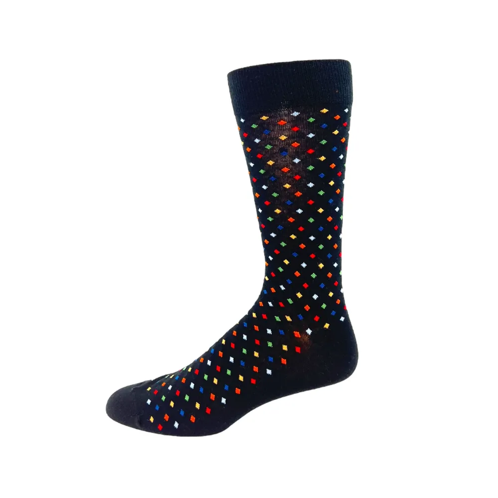 "Diamond" Cotton Socks by Key - Large sold by Great Sox