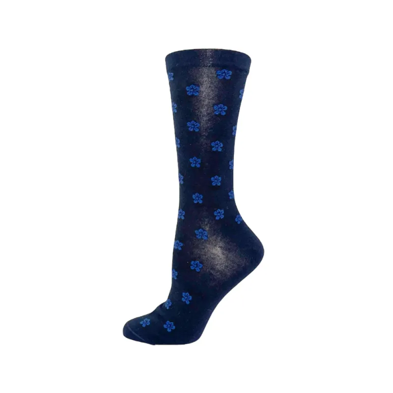 Cotton Dress "Mini Flower" Diabetic Socks by Wellness - Medium sold by Great Sox