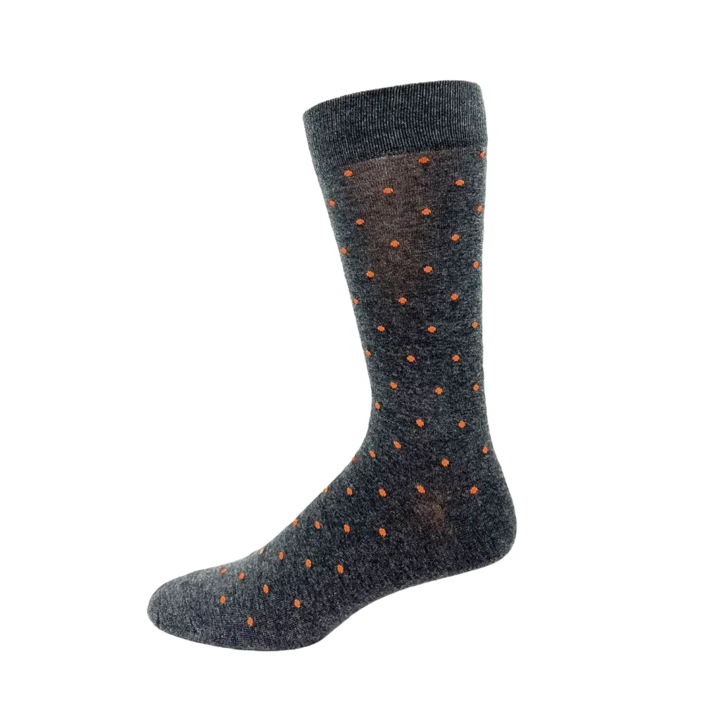 "Polka Dot" Bamboo Socks by Key - Large sold by Great Sox