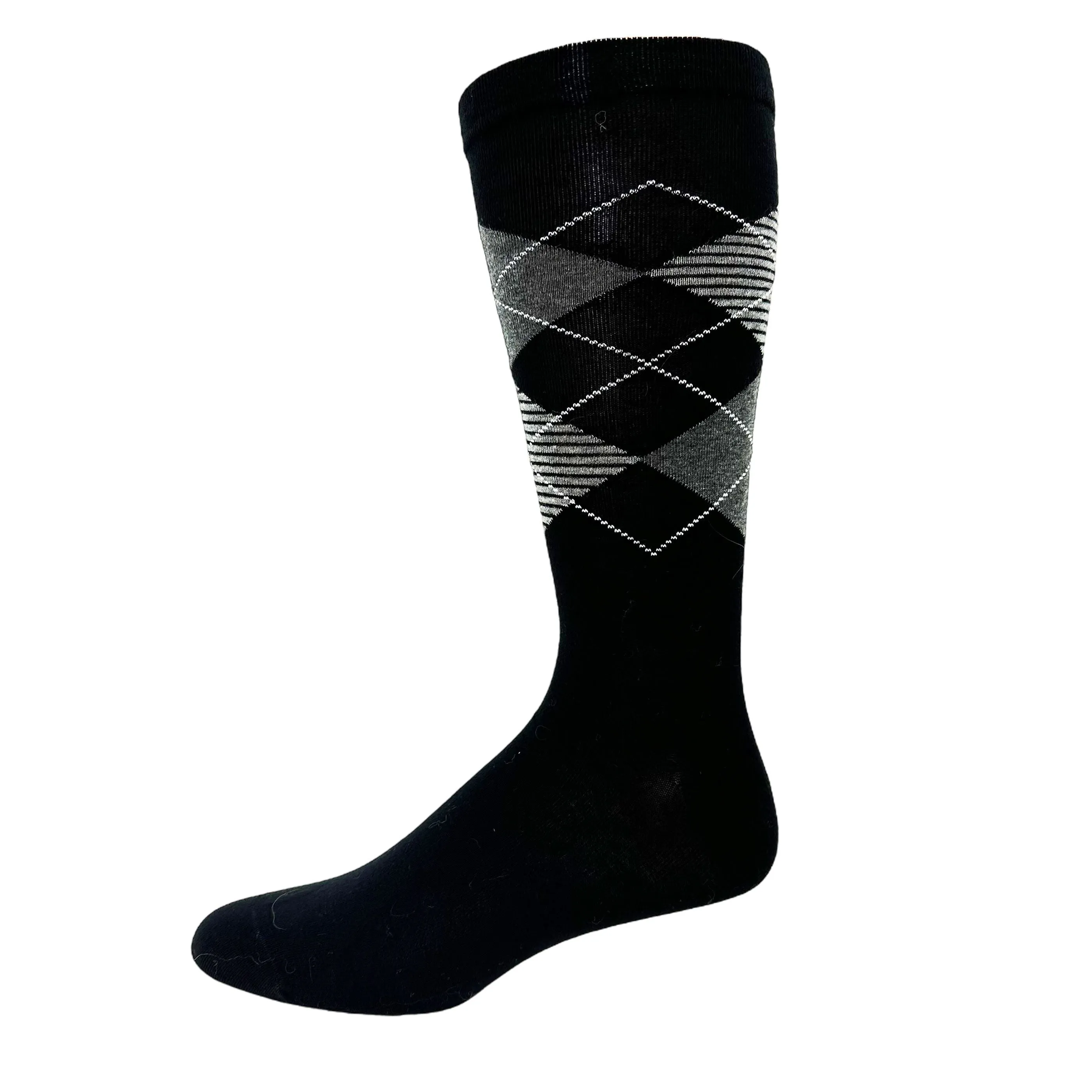 Cotton Dress "Argyle" Diabetic Socks by Wellness - Large sold by Great Sox