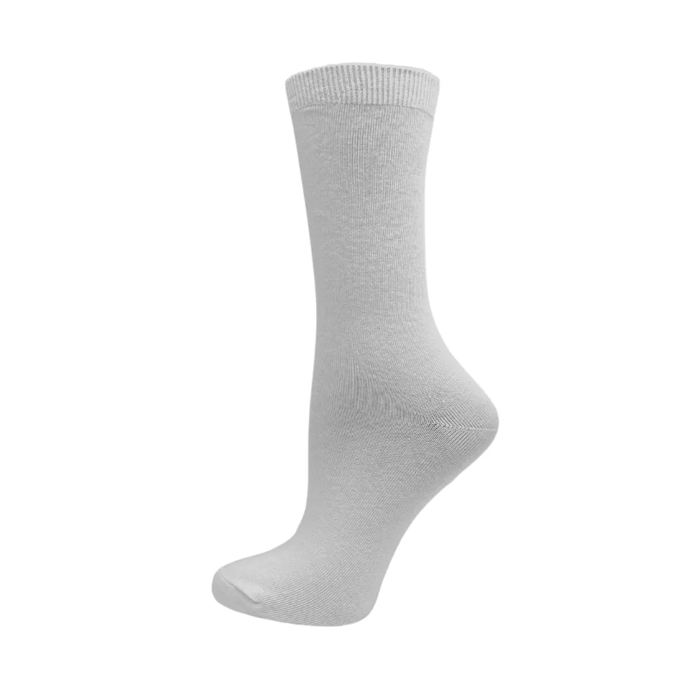 Women's Plain Cotton Socks by KEY - Medium sold by Great Sox