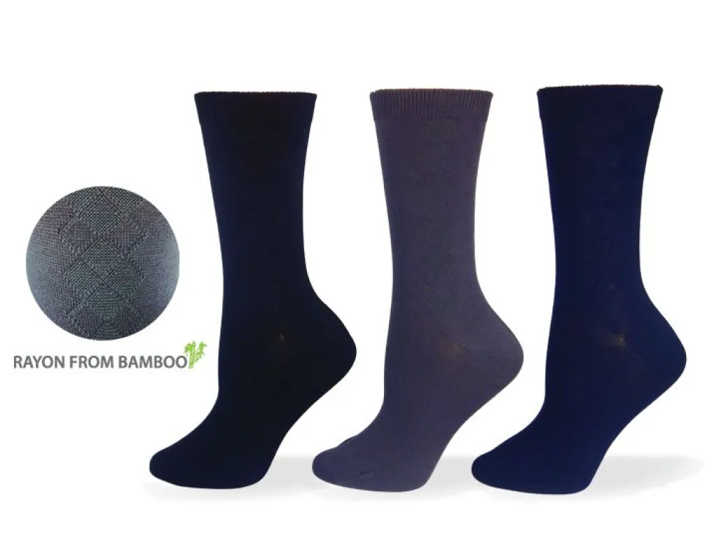 Vagden Women's "Links Diamond" Bamboo Dress Sock sold by Great Sox