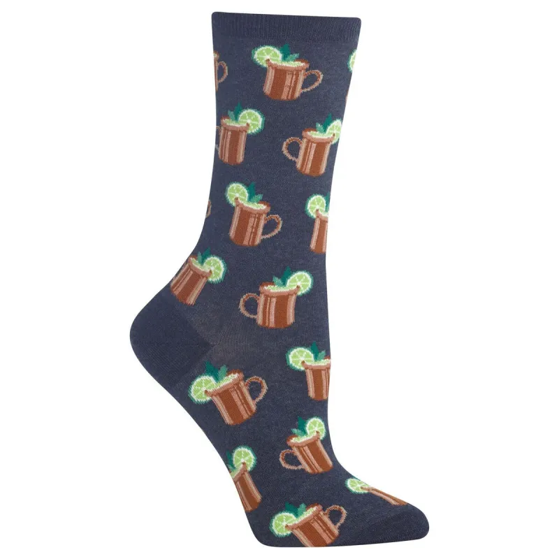 "Moscow Mule" - Crew Socks by Hot Sox - Medium made by Hot Sox