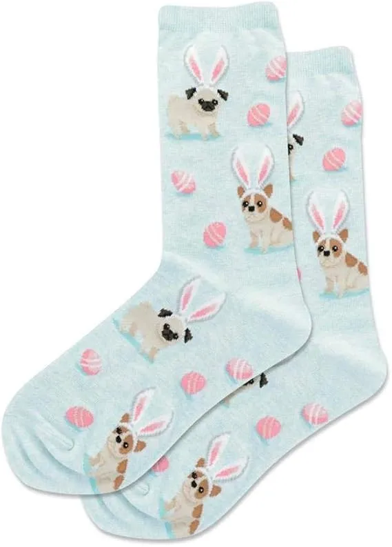 "Easter Dogs" Crew Socks by Hot Sox - Medium sold by Great Sox