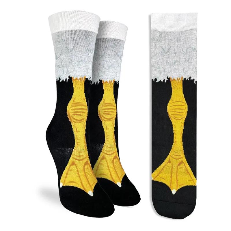 "Duck Feet" Crew Socks by Good Luck Sock - Medium sold by Great Sox