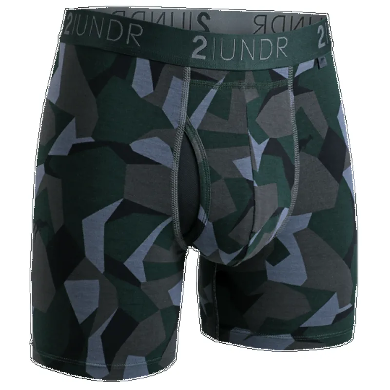 2UNDR Swing Shift 6" Boxer Brief - Forest Camo(CLEARANCE) sold by Great Sox