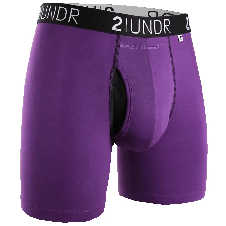 2UNDR Swing Shift 6" Boxer Brief - Purple sold by Great Sox