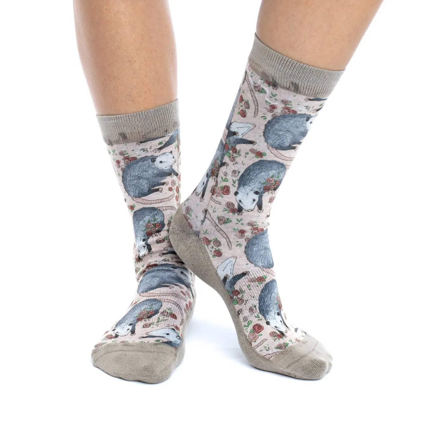 "Opossum" Crew Socks by Good Luck Sock - Medium sold by Great Sox product image thumbnail 2
