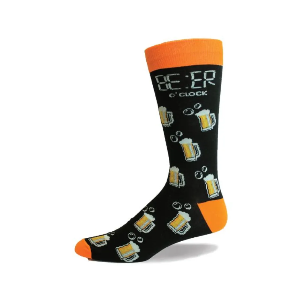 "Beer" Cotton Socks by Crazy Toes - Large - SALE sold by Great Sox