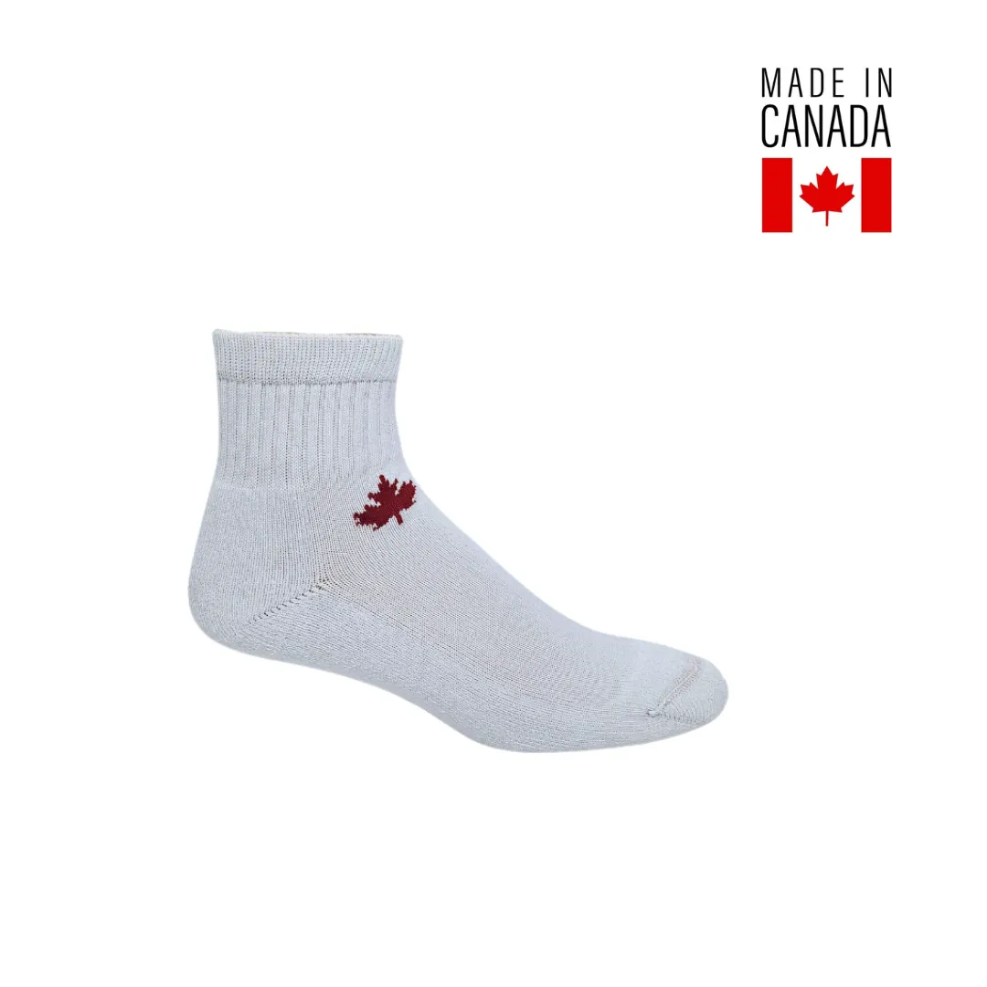 J.B. Field's Athletic "Canadian Maple Leaf" Bamboo Sport 1/4 Length sold by Great Sox