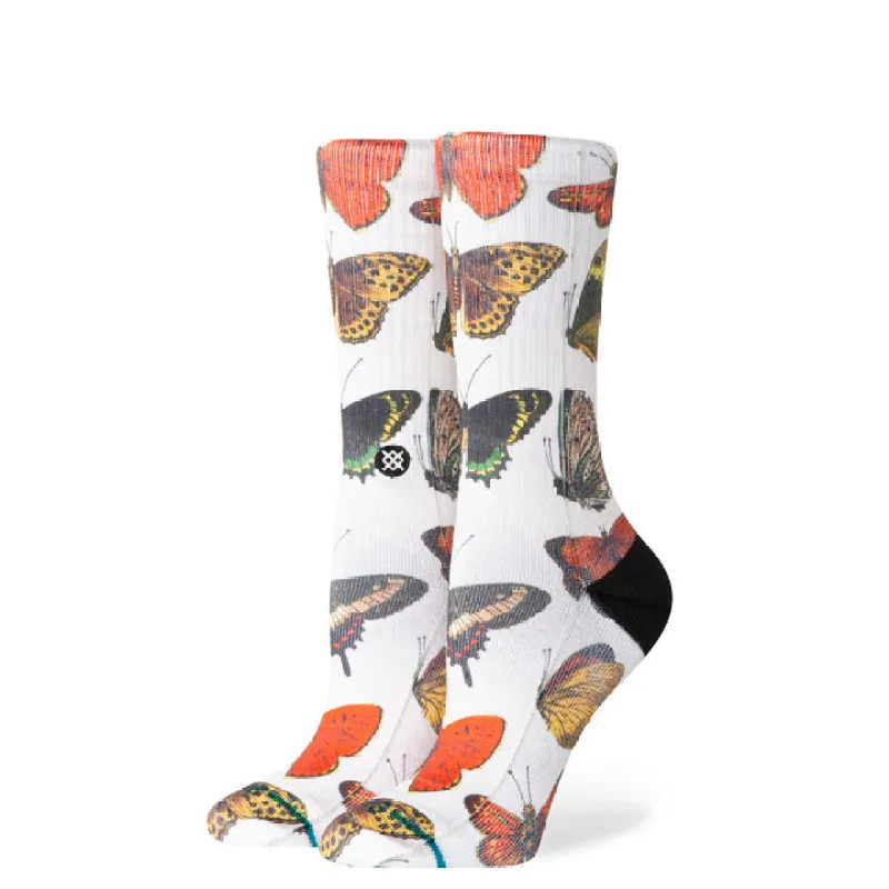 Stance "Flutterby" Poly Blend Crew Socks sold by Great Sox