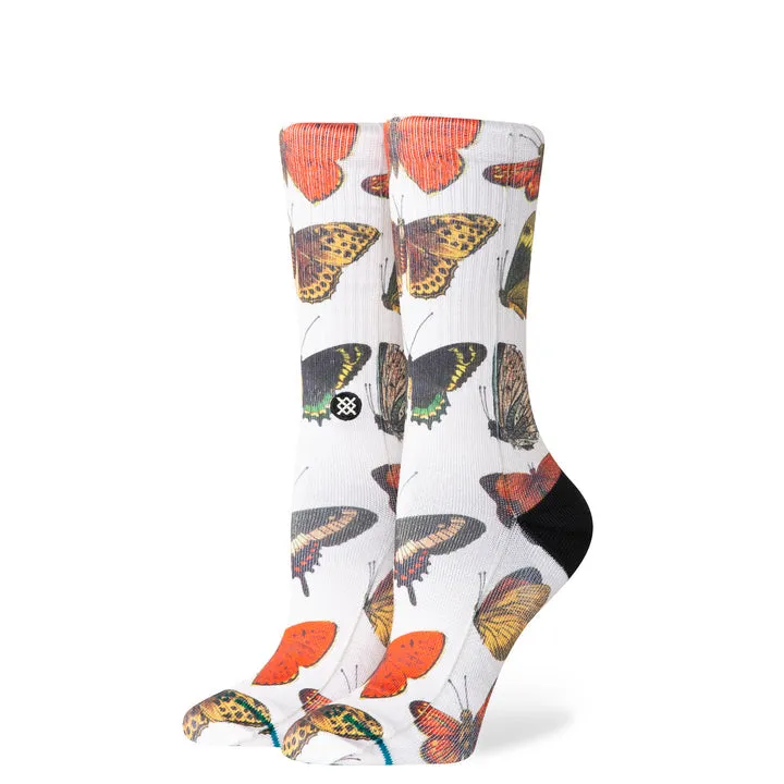 Stance "Flutterby" Poly Blend Crew Socks sold by Great Sox