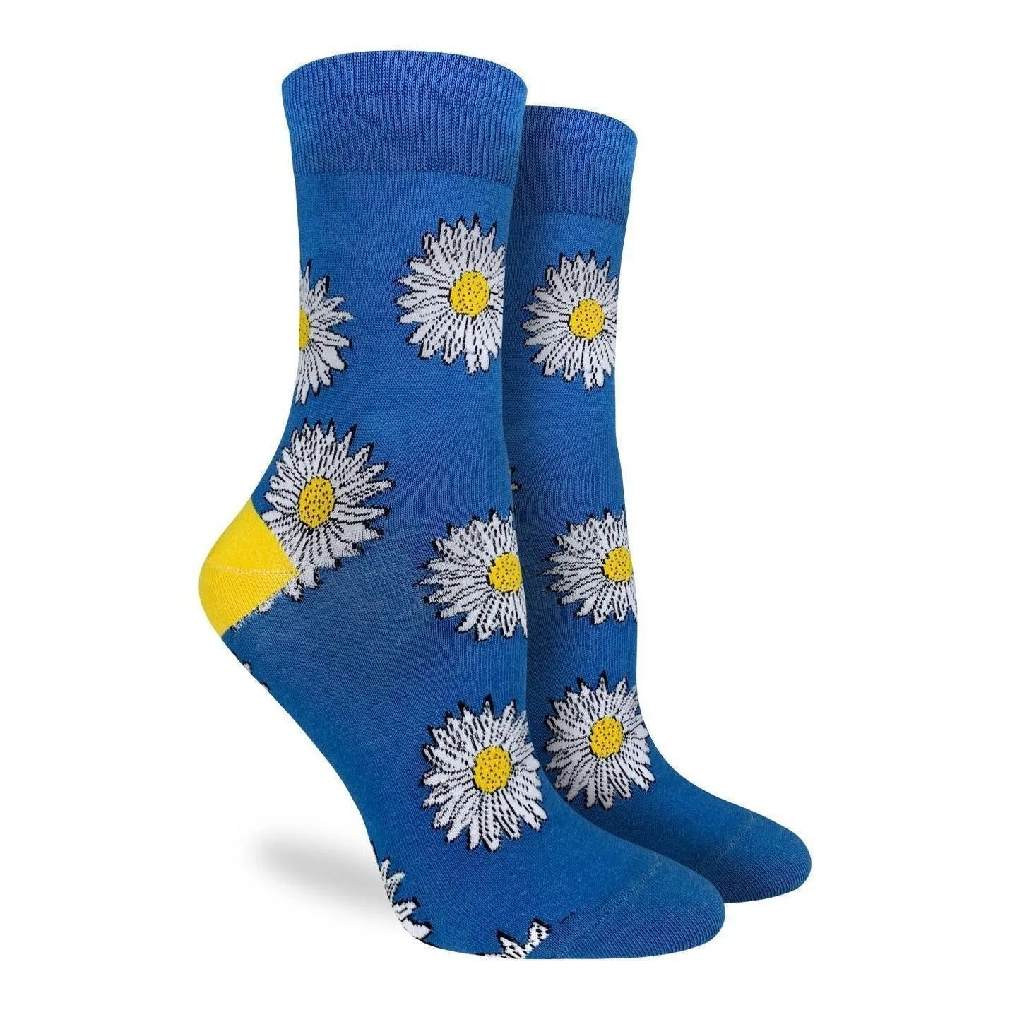 "Daisy" Cotton Socks by Good Luck Sock - Medium sold by Great Sox