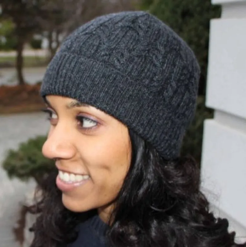 Unisex Merino Wool Blend Cable Knit Toque sold by Great Sox