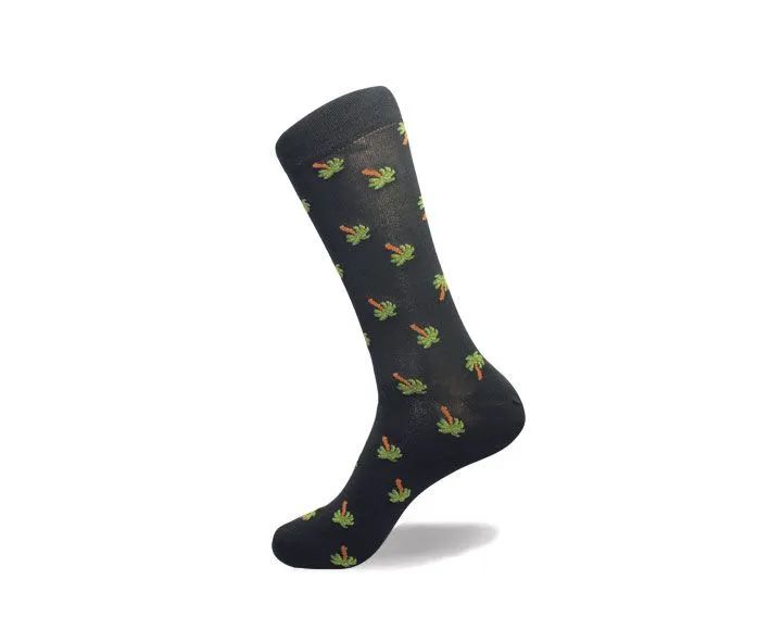 Vagden Men's "Palm Tree" Bamboo Dress Socks sold by Great Sox