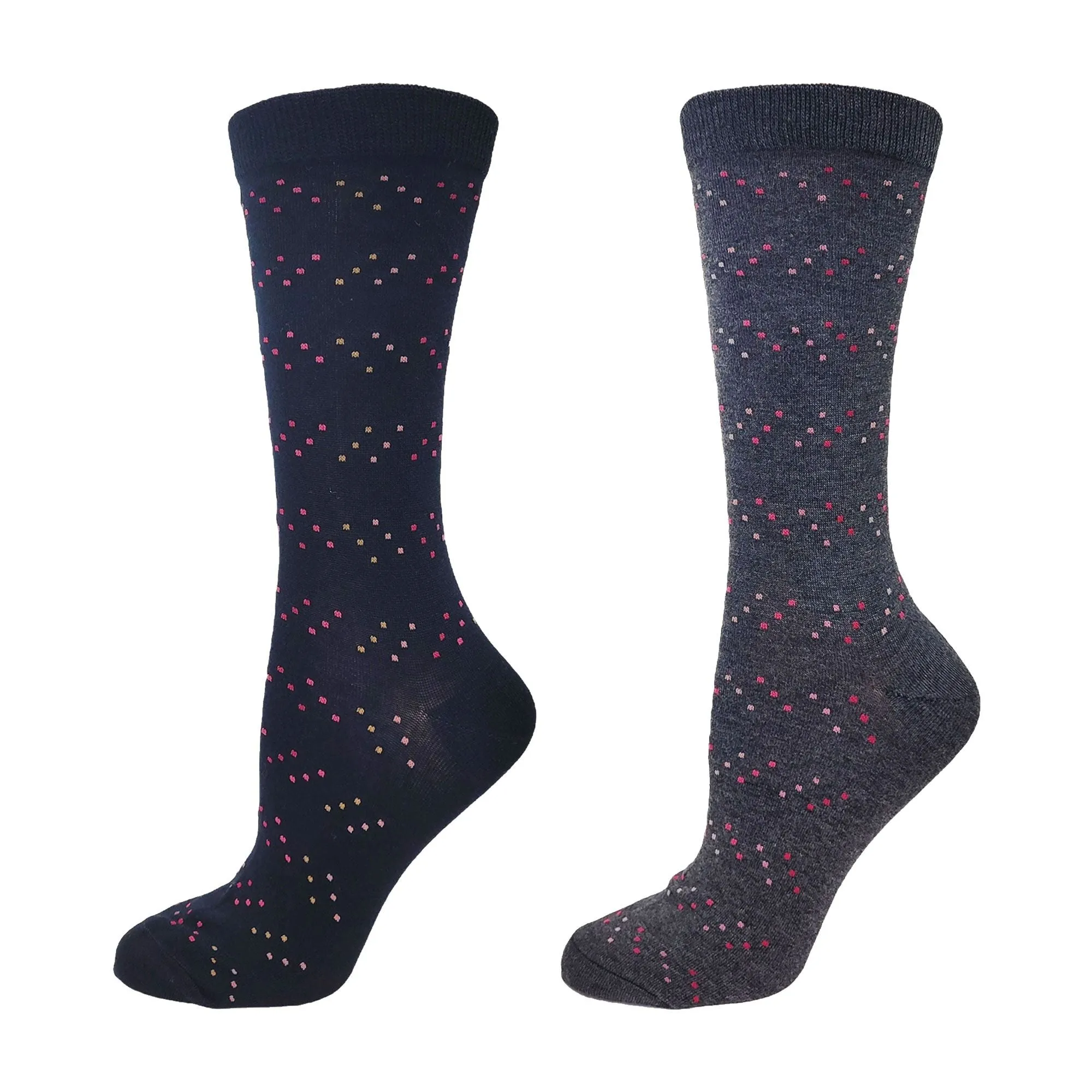 Cotton Dress "Dash Dot" Diabetic Socks by Wellness - Medium sold by Great Sox