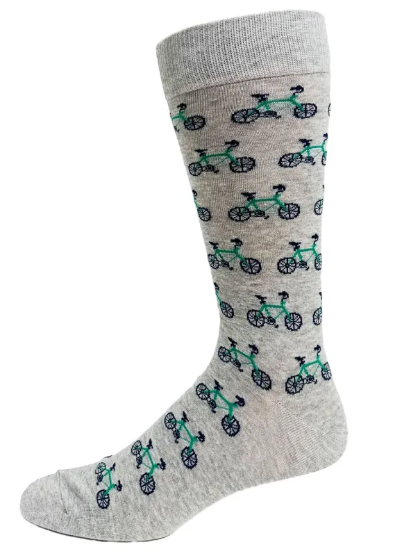 "Bicycles" Cotton Socks by Key - Large sold by Great Sox