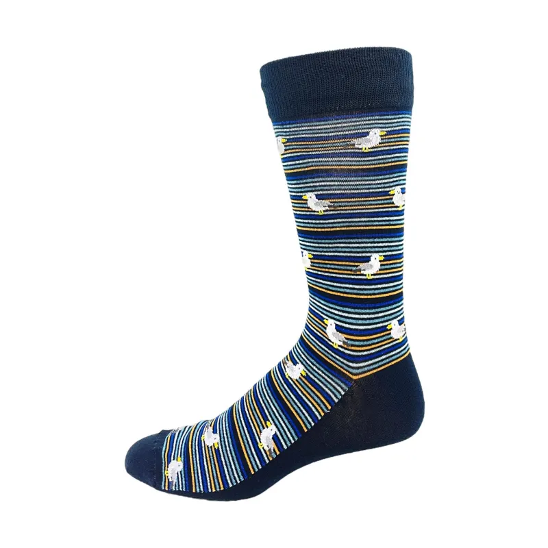 "SEAGULL" Dress Cotton Socks by Key - Large sold by Great Sox