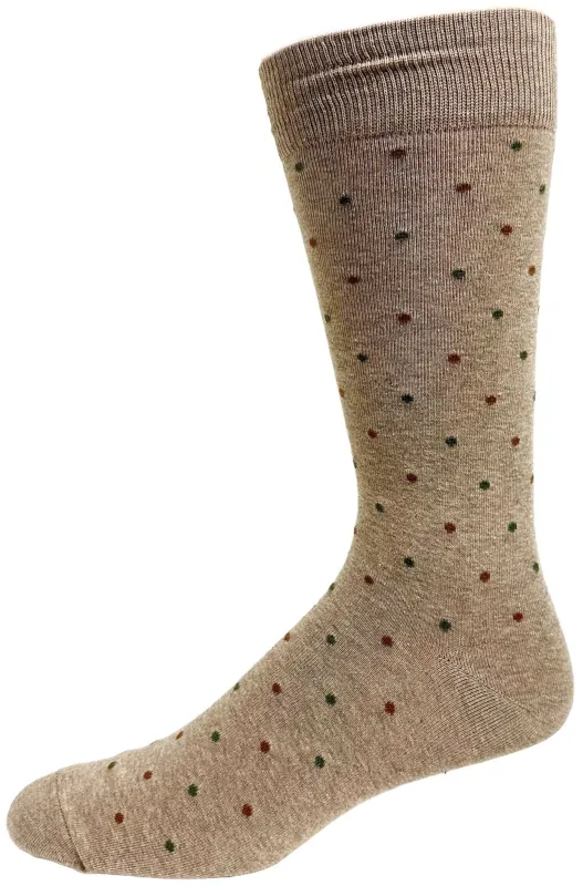 "POLKA DOT" Cotton Socks by Key - Large sold by Great Sox