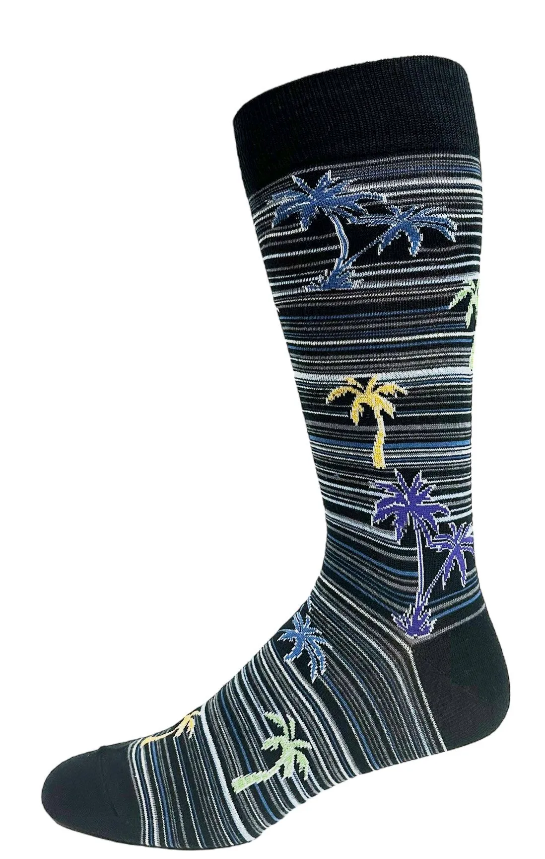 "PALMTREE" Cotton Socks by Key - Large sold by Great Sox