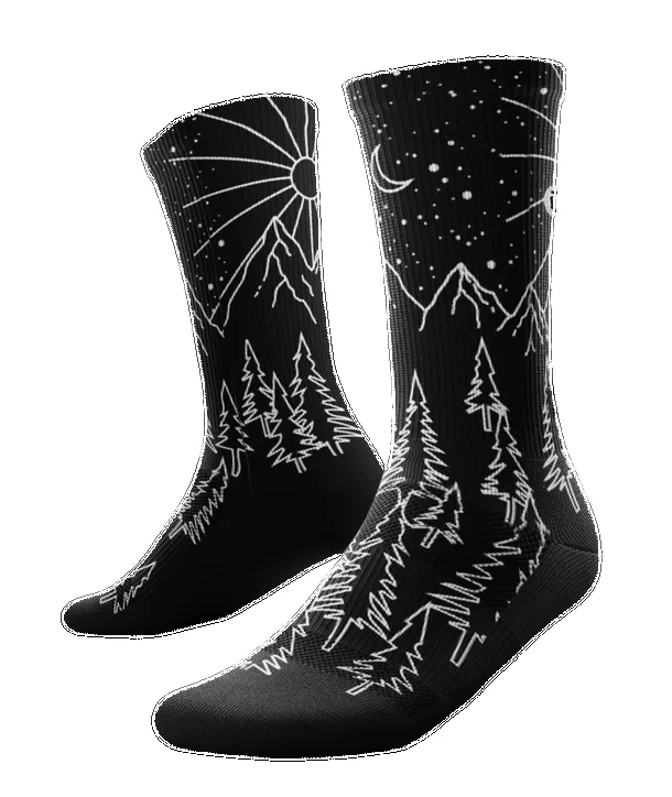 "Day N Night" Performance Crew Running Socks by Outway sold by Great Sox
