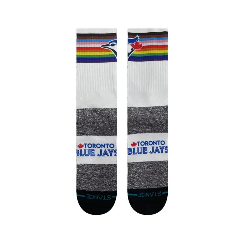 Stance x MLB Blue Jays Pride Crew - White made by Stance