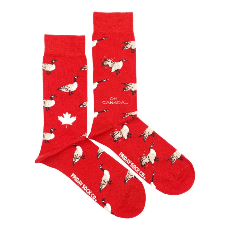 "Canada Goose" Landscape 85% Cotton Socks by Friday Sox Co sold by Great Sox