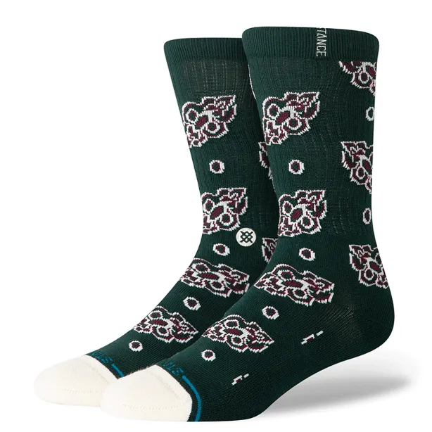 Stance "Pine Brocade Crew" Casual Butter Blend Crew Socks sold by Great Sox