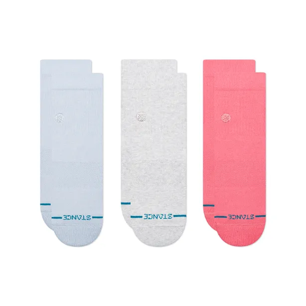 Stance Womens "Icon Quarter 3 Pack" Combed Cotton Socks sold by Great Sox