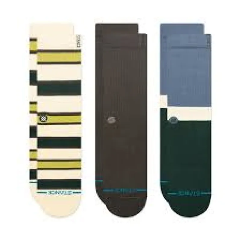 Stance "The Devon Crew 3 Pack" Combed Cotton Blend Crew Socks sold by Great Sox