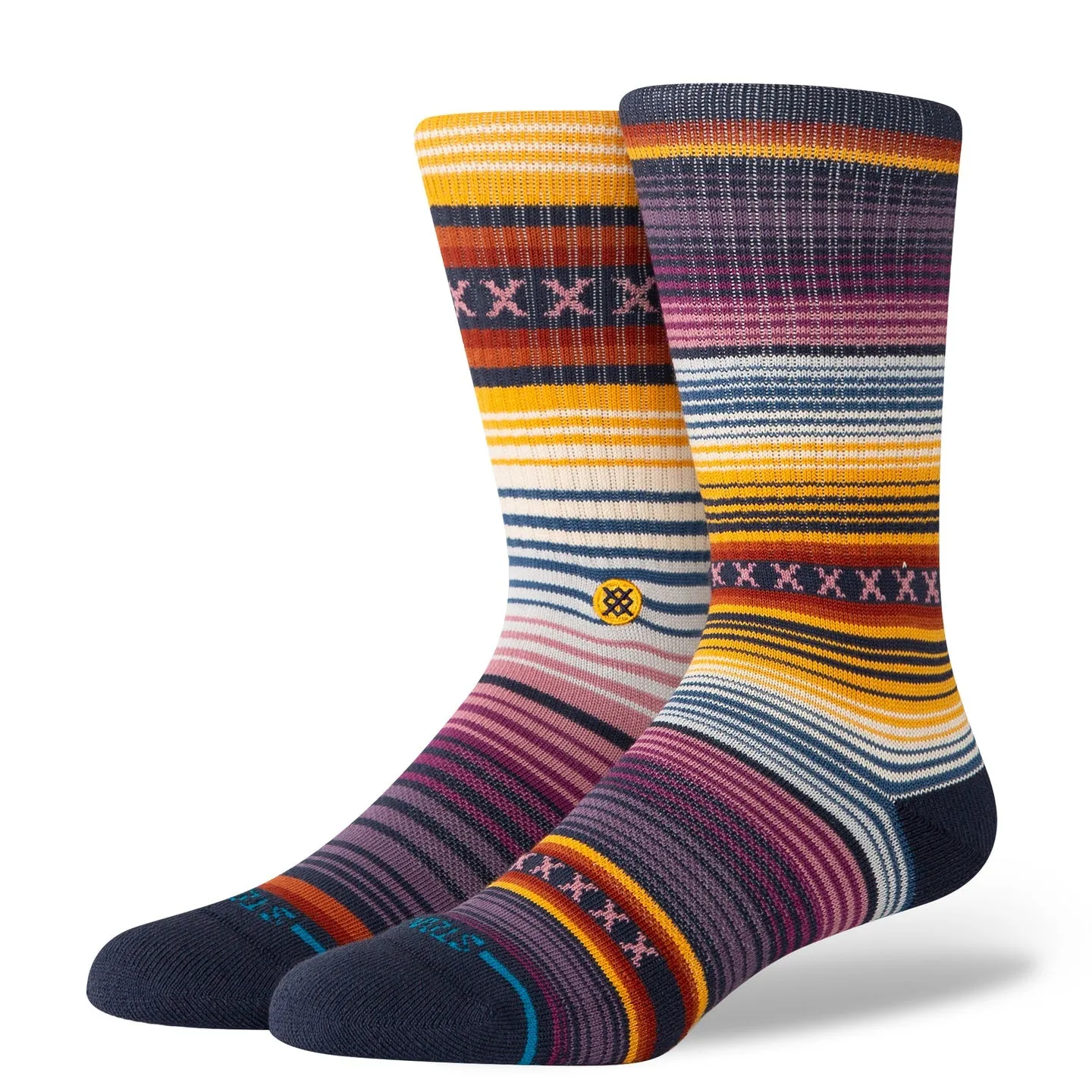 Stance "Curren ST" Striped Combed Cotton Blend Socks sold by Great Sox product image thumbnail 5