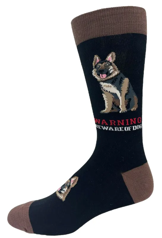 "GERMAN SHEPHERD" Cotton Socks by Crazy Toes - Large sold by Great Sox