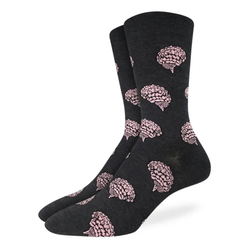 Good Luck Sock "Brains" Crew Socks  - Large sold by Great Sox