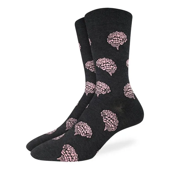 Good Luck Sock "Brains" Crew Socks - Large sold by Great Sox