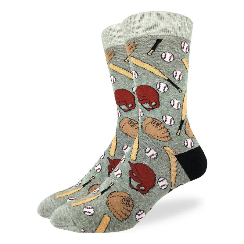 "Baseball" Crew Socks by Good Luck Sock sold by Great Sox