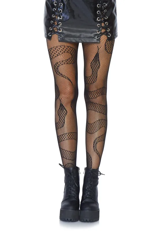 Snake Net Fishnet Tights from Leg Avenue sold by Great Sox