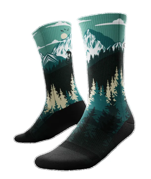"Free Ride" Performance Crew Running Socks by Outway sold by Great Sox