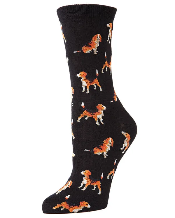 Me Moí "American Beagle" Bamboo Socks sold by Great Sox