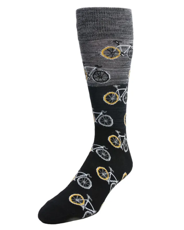 "Bicycles" Crew Bamboo Socks by Me Moí sold by Great Sox