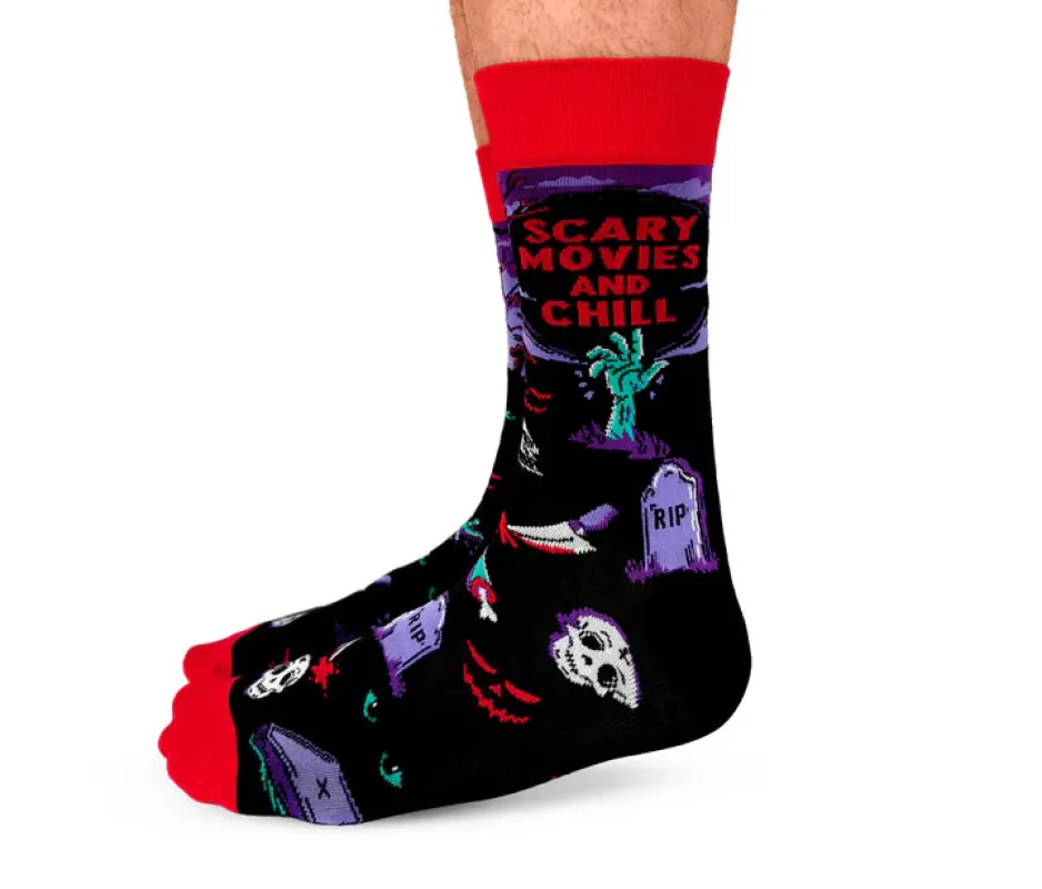 "Stream and Scream" Cotton Crew Socks by Uptown Sox - Large sold by Great Sox